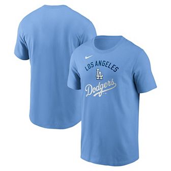 Men's Nike Light Blue Los Angeles Dodgers Early Innings Stack T-Shirt