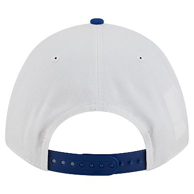 Men's New Era White/Royal Kentucky Wildcats Arch Two-Tone Rope 9FORTY A-Frame M-Crown Adjustable Hat