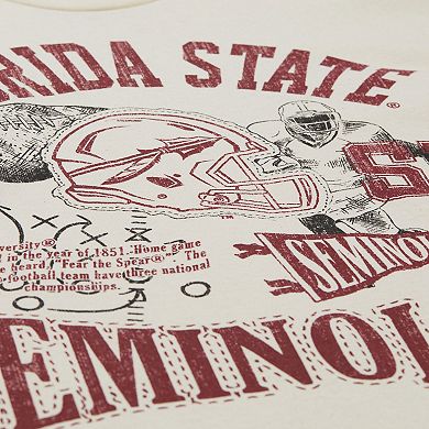 Men's Mitchell & Ness Cream Florida State Seminoles Heritage Scholar T-Shirt