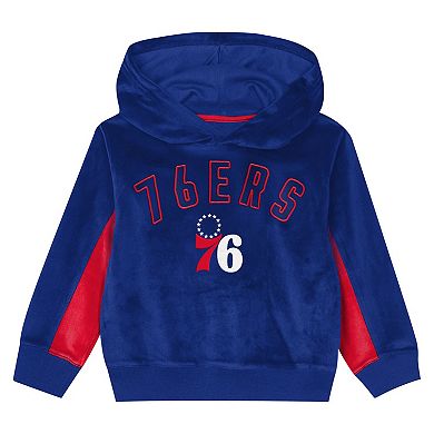 Preschool Outerstuff Royal Philadelphia 76ers Velour Hoodie