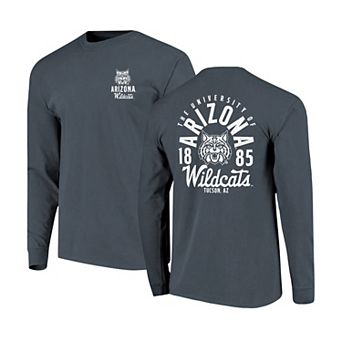 Men's Navy Arizona Wildcats Comfort Colors Mascot Overlay Long Sleeve T-Shirt