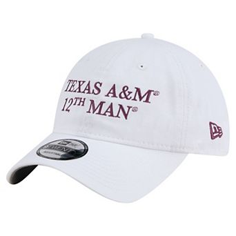 Men's New Era White Texas A&M Aggies Fan 9TWENTY Adjustable Hat