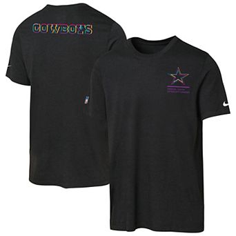 Youth Nike Black Dallas Cowboys 2025 NFL Crucial Catch Tri-Blend Dri-FIT T-Shirt
