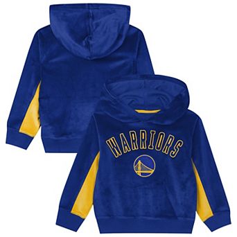 Preschool Outerstuff Royal Golden State Warriors Velour Hoodie