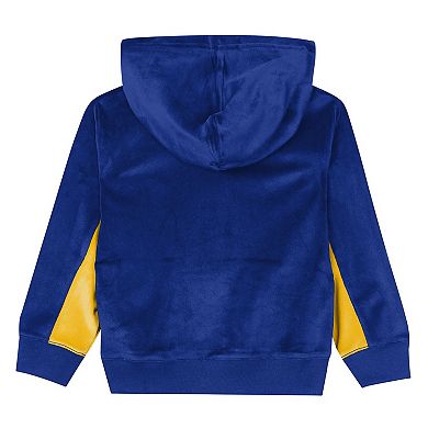 Preschool Outerstuff Royal Golden State Warriors Velour Hoodie