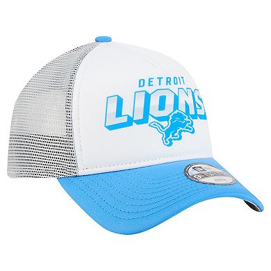 Toddler New Era White/Blue Detroit Lions Streak 9FORTY A-Frame Adjustable Hat