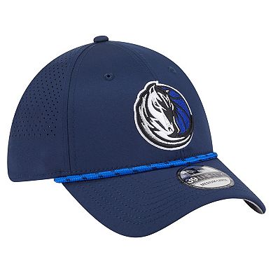 Men's New Era Blue Dallas Mavericks Featherweight Poly Rope Flex 39Thirty Hat
