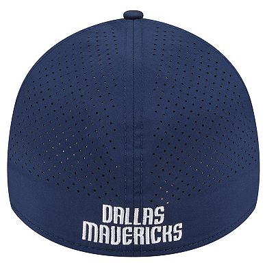 Men's New Era Blue Dallas Mavericks Featherweight Poly Rope Flex 39Thirty Hat
