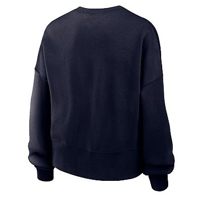 Women's Nike Navy Team USA Oversized Phoenix Pullover Sweatshirt