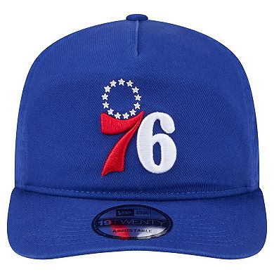 Men's New Era Royal Philadelphia 76ers Cotton 19TWENTY Adjustable Hat