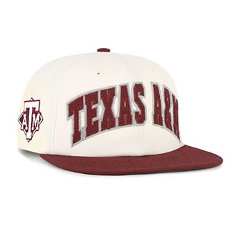 Unisex '47 Natural Texas A&M Aggies Crossover Off Hand Captain Adjustable Hat