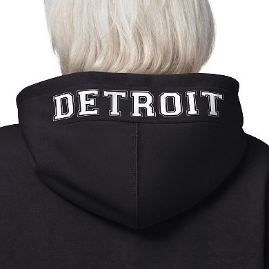 Women's Starter Black Detroit Lions 4th Down Full-Zip Hoodie