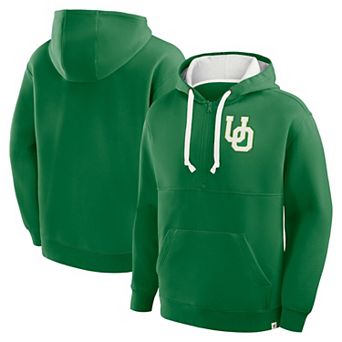 Men's Fanatics Green Oregon Ducks Hometown Premium Rise And Conquer Half-Zip Hoodie