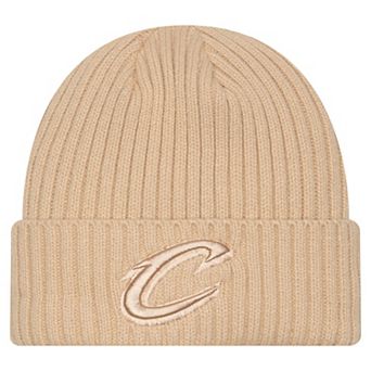 Men's New Era Tan Cleveland Cavaliers Color Pack Cuffed Knit Hat