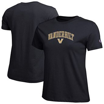Women's Champion Black Vanderbilt Commodores Arched Over Logo T-Shirt