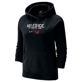 Women's Nike Black Air Force Falcons APLS Fighting Falcon Collection Rivalry Varsity Fleece Pullover Hoodie