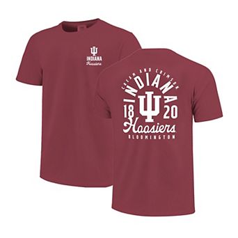 Youth Crimson Indiana Hoosiers Comfort Colors Mascot Overlay T-Shirt