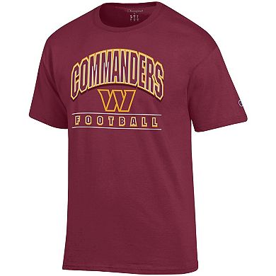 Men's Champion Burgundy Washington Commanders Football T-Shirt
