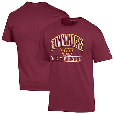 Men's Champion Burgundy Washington Commanders Football T-Shirt