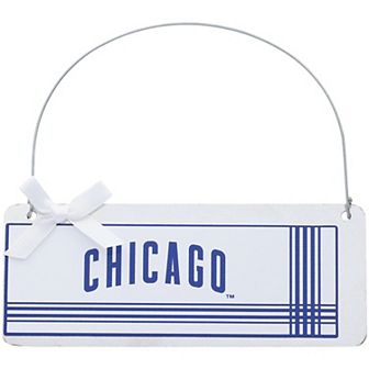 Chicago Cubs #1 Fan Galvanized Sign Ornament