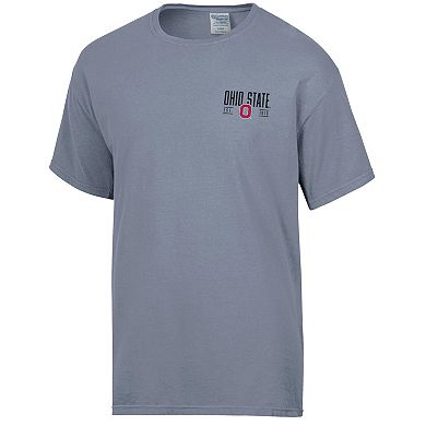 Men's ComfortWash Gray Ohio State Buckeyes Big Name T-Shirt