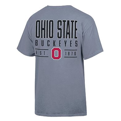Men's ComfortWash Gray Ohio State Buckeyes Big Name T-Shirt