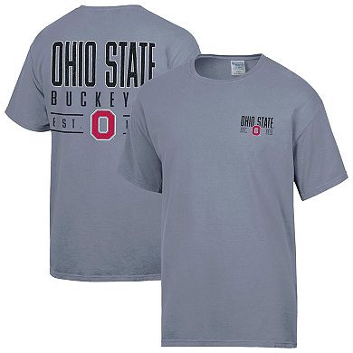 Men's ComfortWash Gray Ohio State Buckeyes Big Name T-Shirt