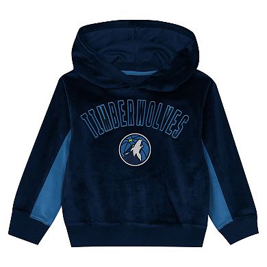 Preschool Outerstuff Navy Minnesota Timberwolves Velour Hoodie