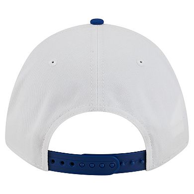 Men's New Era White/Royal Pitt Panthers Arch Two-Tone Rope 9FORTY A-Frame M-Crown Adjustable Hat