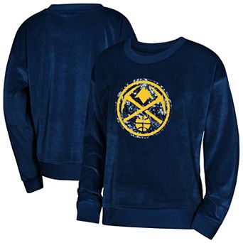 Youth Girls Outerstuff Navy Denver Nuggets Step Back Sweatshirt