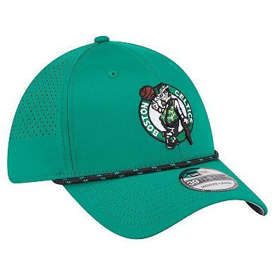 Men's New Era Kelly Green Boston Celtics Featherweight Poly Rope Flex 39Thirty Hat