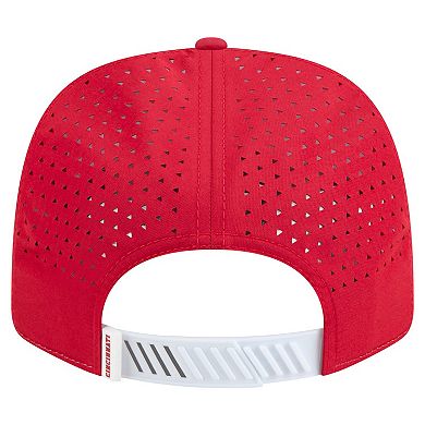 Men's New Era White/Red Cincinnati Reds Established Patch 9SEVENTY Adjustable Hat