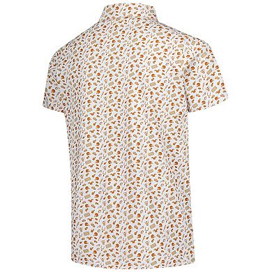 Youth Garb Burnt Orange Texas Longhorns Tom Allover Print Performance Polo