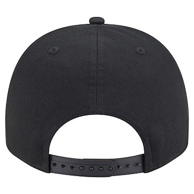 Men's New Era Black Arizona Diamondbacks Chainstitch 9FIFTY A-Frame Snapback Hat