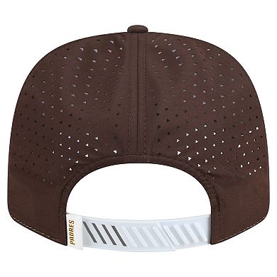 Men's New Era White/Brown San Diego Padres Established Patch 9SEVENTY Adjustable Hat