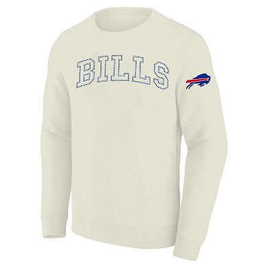Men's Profile Cream Buffalo Bills Big & Tall Fleece Sweatshirt