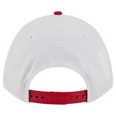 Men's New Era White/Red Maryland Terrapins Arch Two-Tone Rope 9FORTY A-Frame M-Crown Adjustable Hat