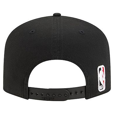 Men's New Era Black Chicago Bulls Cotton 19TWENTY Adjustable Hat