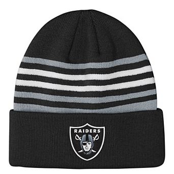 Youth Outerstuff Black Las Vegas Raiders Essentials Cuffed Knit Hat