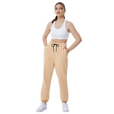 Womens Baggy Sweatpants High Waisted Joggers Pants Lounge Trousers With Pockets Casual Athletic