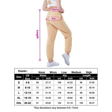 Womens Baggy Sweatpants High Waisted Joggers Pants Lounge Trousers With Pockets Casual Athletic