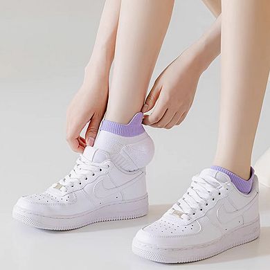 Cushioned Sport Ankle Socks with Arch Support Breathable Stretch Mesh Knit Athletic Low-Cut Design