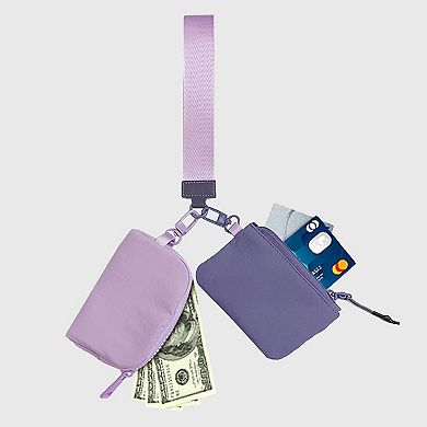 Dual - Pocket Hanging Wallet with Strap - Ideal for Cash, Cards and Small Items