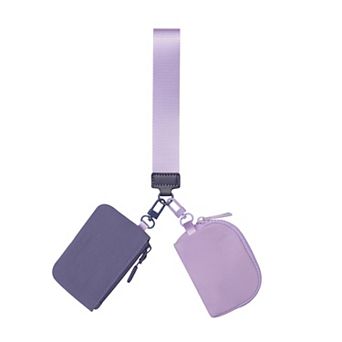 Dual - Pocket Hanging Wallet with Strap - Ideal for Cash, Cards and Small Items