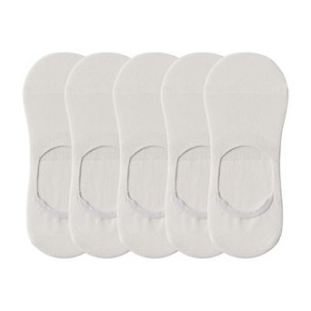 Men's 5 Pairs Low Cut Mesh Socks with Non-Slip Heel and Soft Stretch Fit