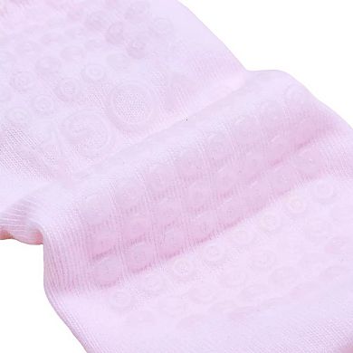 Yoga and Pilates Grip Sock and Fingerless Glove Set with Anti-Slip Design and Elastic Straps