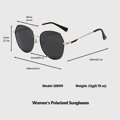 Women's Polarized Aviator Sunglasses Gradient