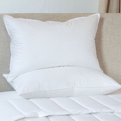 2 Pack Medium Down & Feather Chamber Bed Pillow