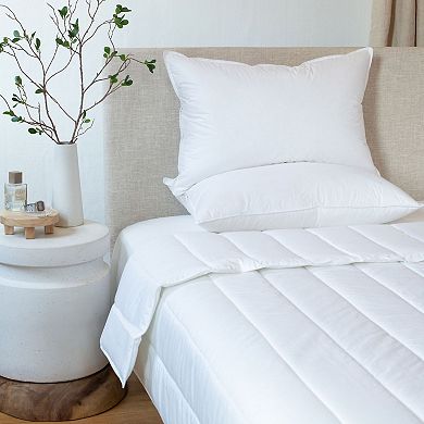 2 Pack Medium Down & Feather Chamber Bed Pillow