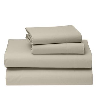 California Design Den Certified Luxury 100% Egyptian Cotton Deep Pocket Sheet Set - Crisp Percale